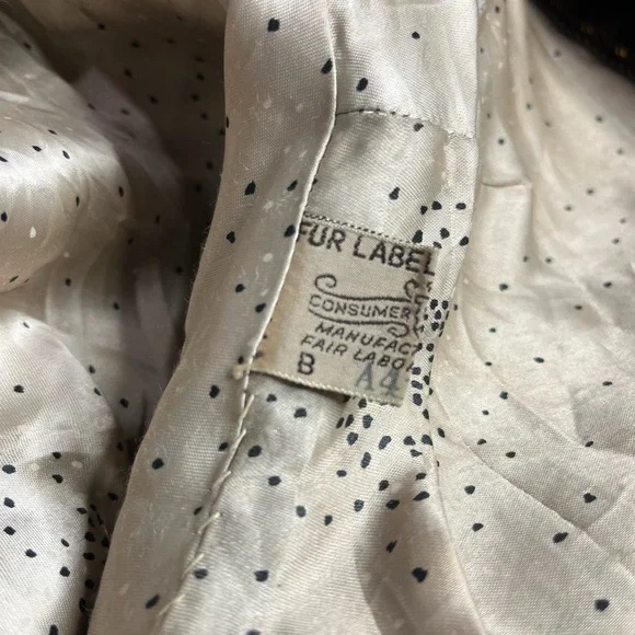 Vintage Spainhour Fur Jacket Needs Repair Craft Cutters Project Penny Lane - Picture 12 of 13